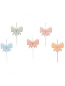 Velas Laços Cores Pastel